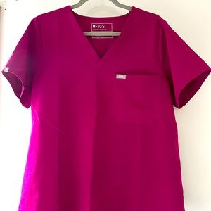 Figs women's Dark Magenta Catarina™ - One-Pocket Scrub Top - L / Dark Magenta